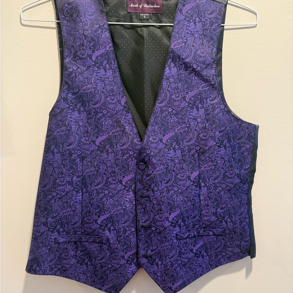 Purple Paisley Vest